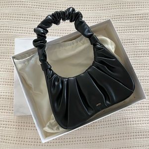 Gabi ruched hobo handbag